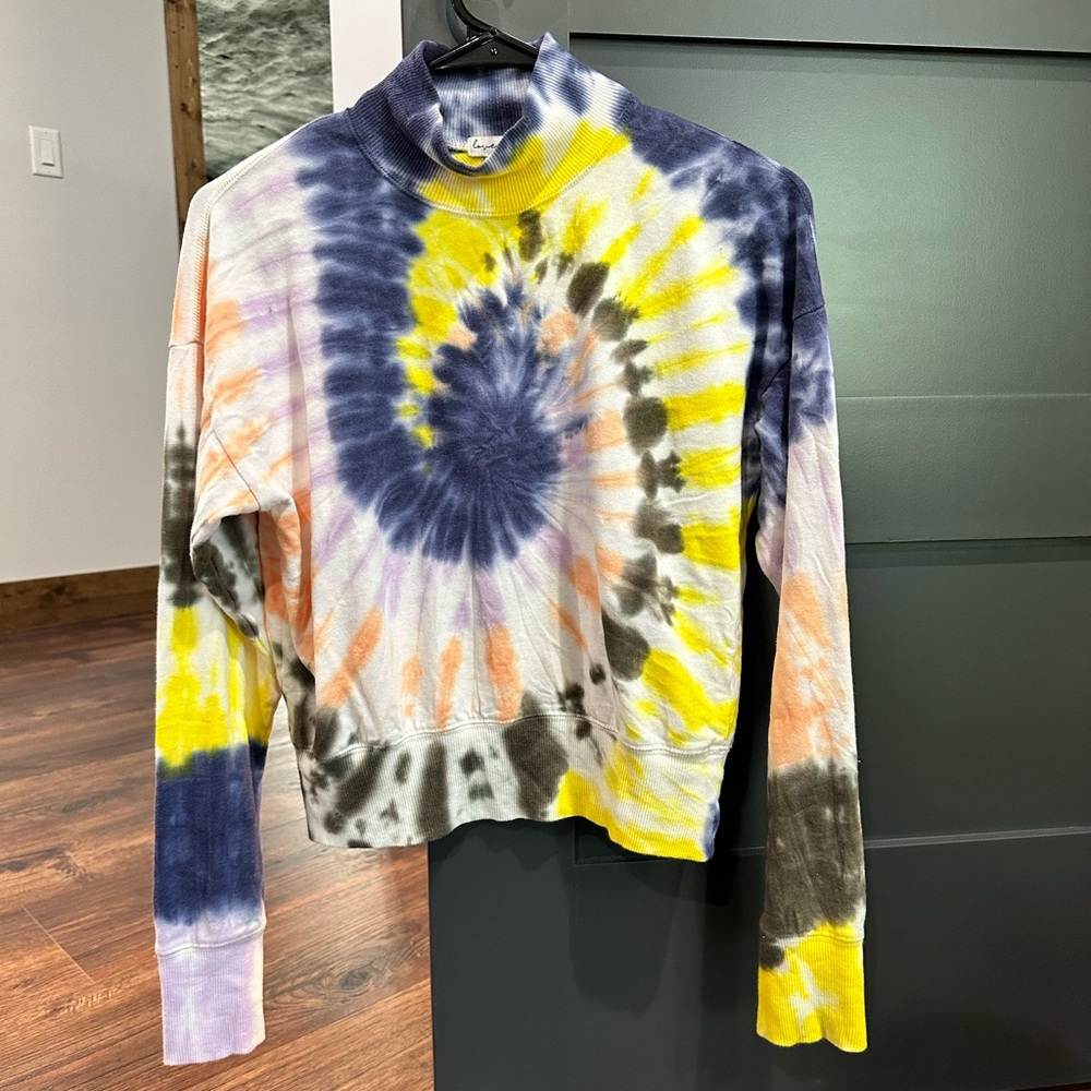 Tie Dye Turtleneck Sweatshirt
